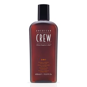 American Crew 3-in-1 Shampoo, Conditioner & Body Wash 15.2 oz Bottle