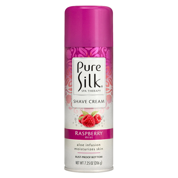 Pure Silk Raspberry Mist Shave Gel 7.25 oz Aerosol