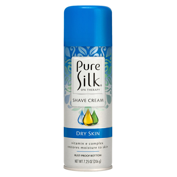Pure Slik Dry Skin Shave Gel 7.25 oz Aerosol