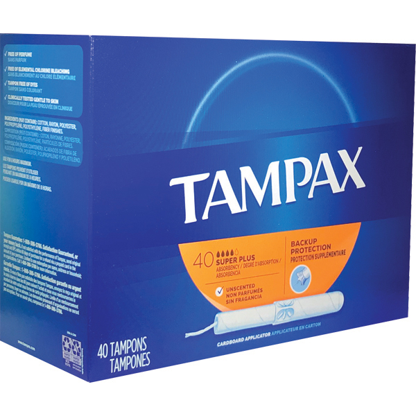 Tampax Tampons Cardboard Super Unscented
