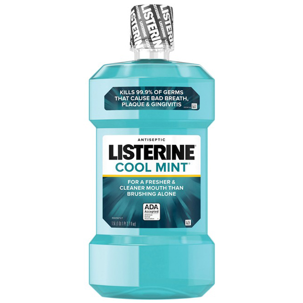 Listerine Antiseptic Mouthwash Cool Mint Gallon With Pump