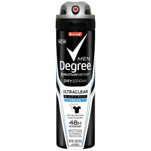 Degree Men Ultra Clear Antiperspirant Deodorant Dry Spray 3.8 oz
