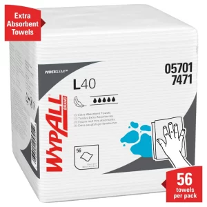 Kimberly Clark WypAll Towels 1/4 Fold (L40) - 1008/case