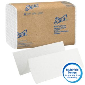 Scott White Multifold Towels 9.4x9.4 4000 per case