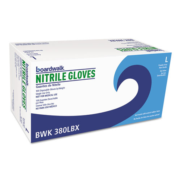 General Purpose Blue Nitrile Large Gloves 4 mil 100 per box - Body One ...
