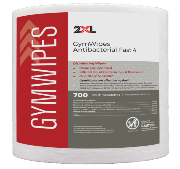 Gym Wipes Antibacterial (Fast 4) Refill