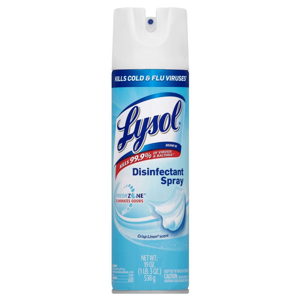 Lysol Disinfectant Spray Crisp Linen 19 oz