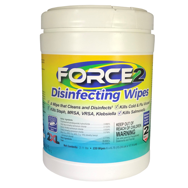 Force 2 Disinfecting Wipes 2xl407