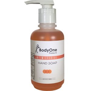 Body One Products Orange Antimicrobial Hand Soap 18 oz with Pump