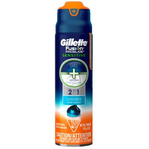 Gillette Fusion Proglide Sensitive Shaving Gel Ocean Breeze 6 oz