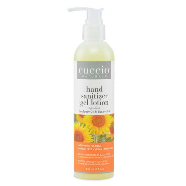 Cuccio Sunflower & Eucalyptus Hand Sanitizer 8 oz. Lotion